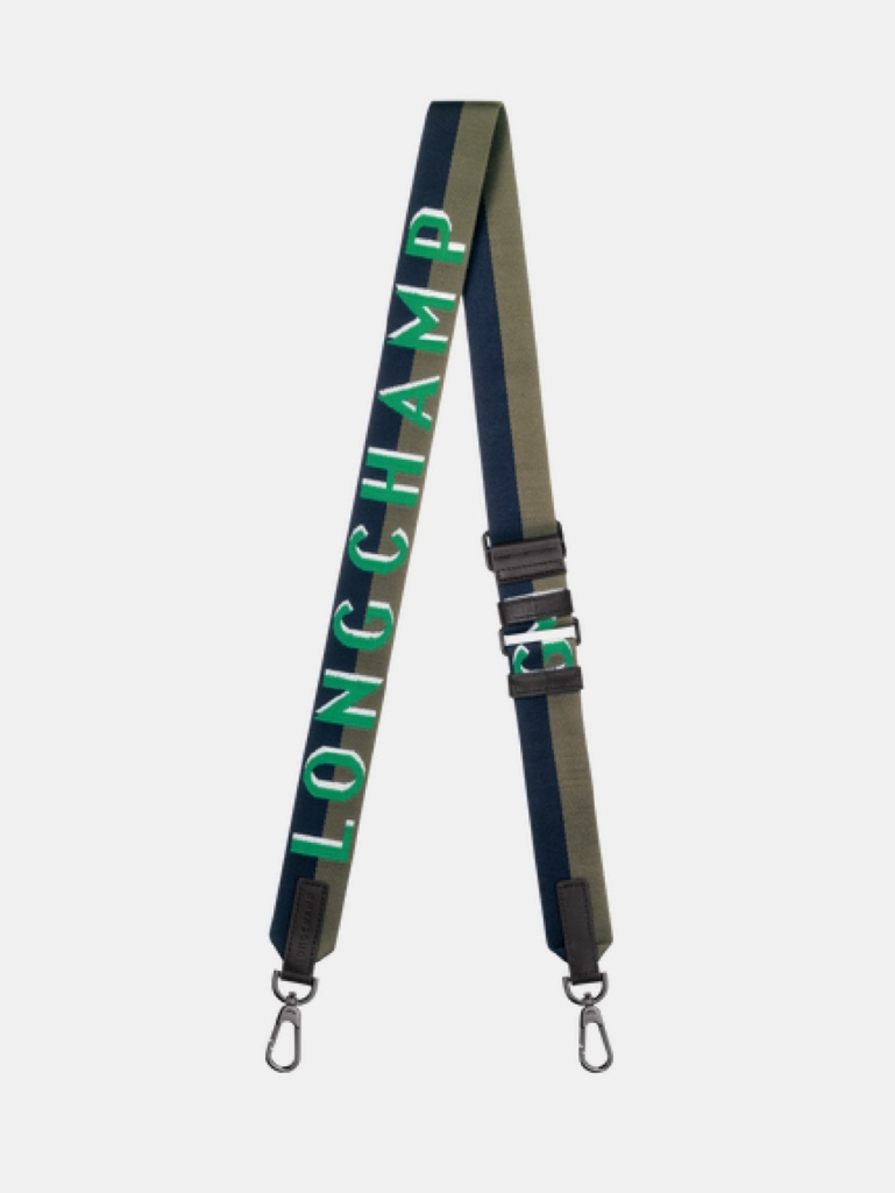 🐎 Longchamp Shadow Shoulder Strap (Green - Canvas)